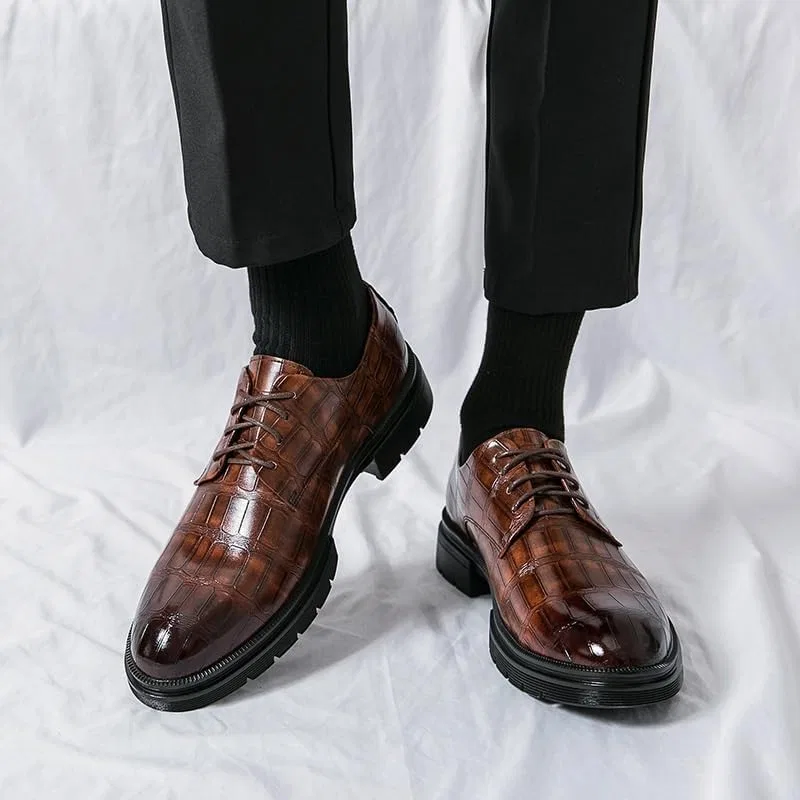 Мокасины кожаные с кисточками Luxury Shoes Men Fashion, коричневый UOPYNE — фото 2