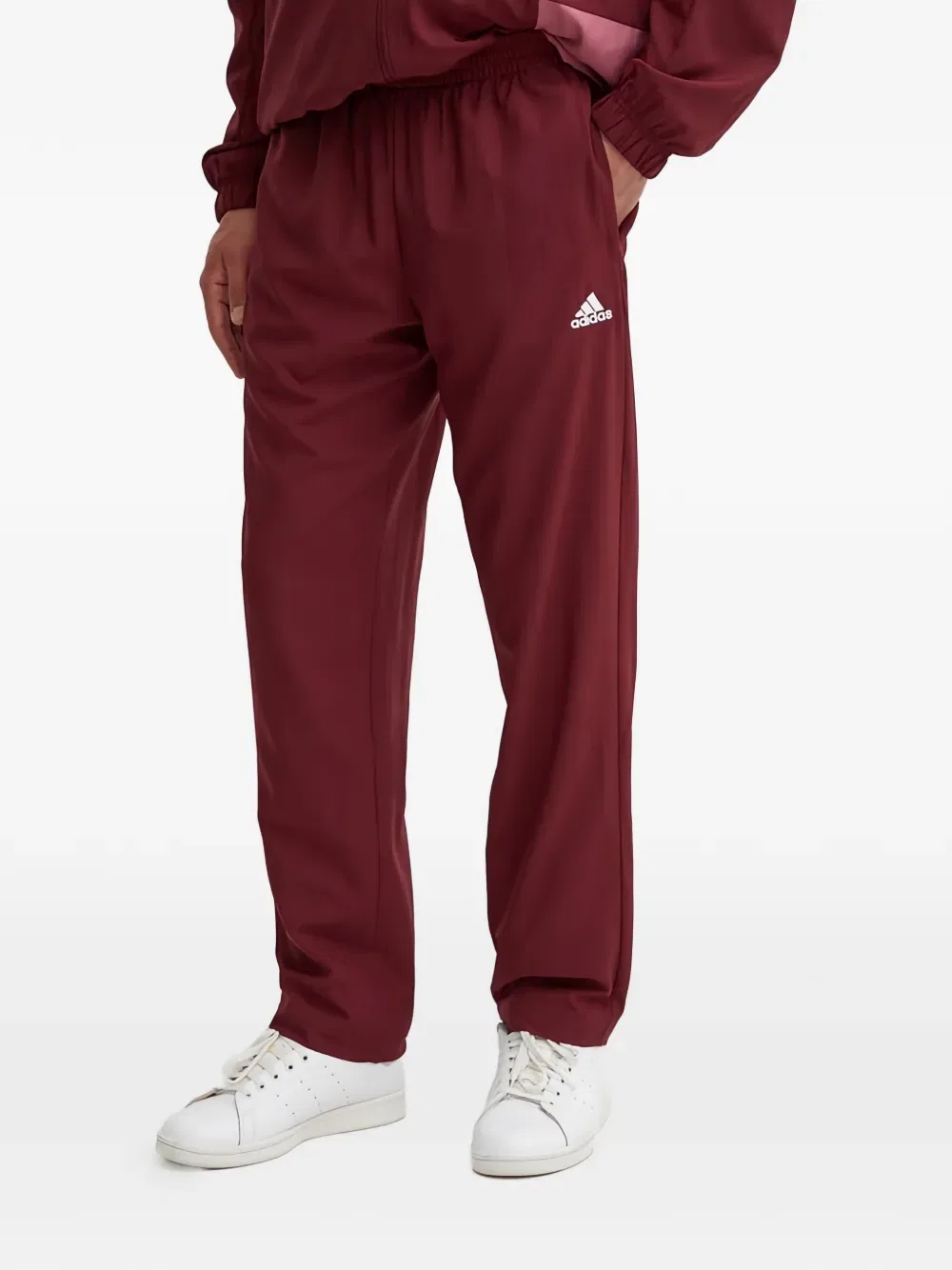 Куртка на молнии с цветовыми блоками Adidas, красный — фото 4