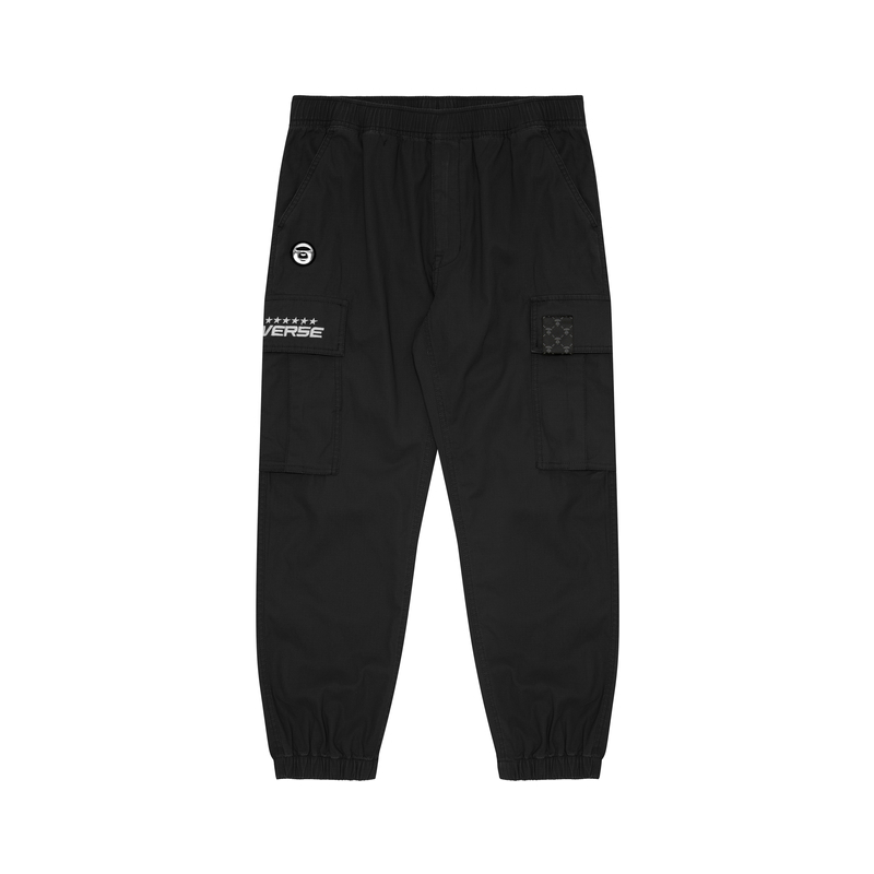 

A Bathing APE Брюки карго с эластичным поясом Aape, черный