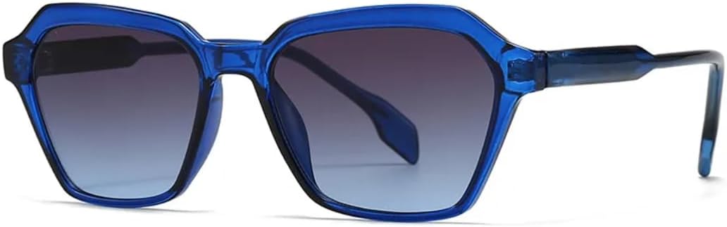 

Ретро-солнцезащитные очки квадратной формы для женщин, модные градиентные очки с защитой от УФ-излучения для мужчин, трендовые панк-солнцезащитные очки TVTBBVV, C3 Blue Gray