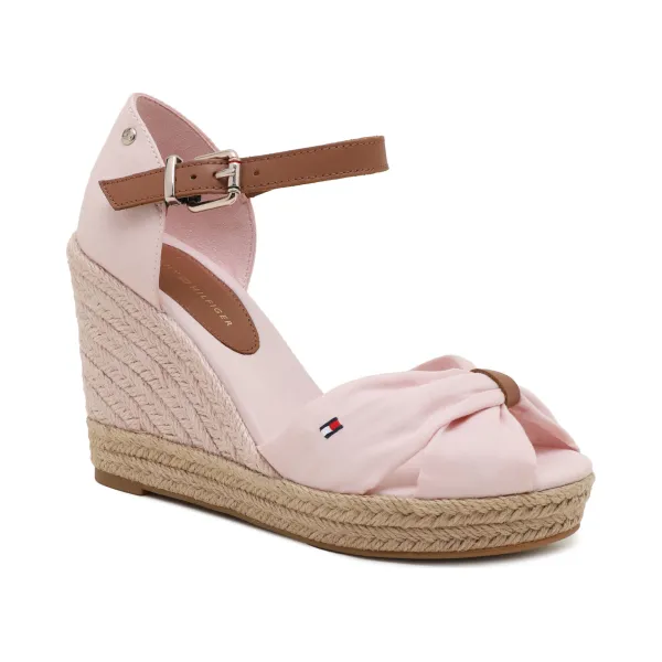 

Танкетка с добавлением кожи Tommy Hilfiger, розовый