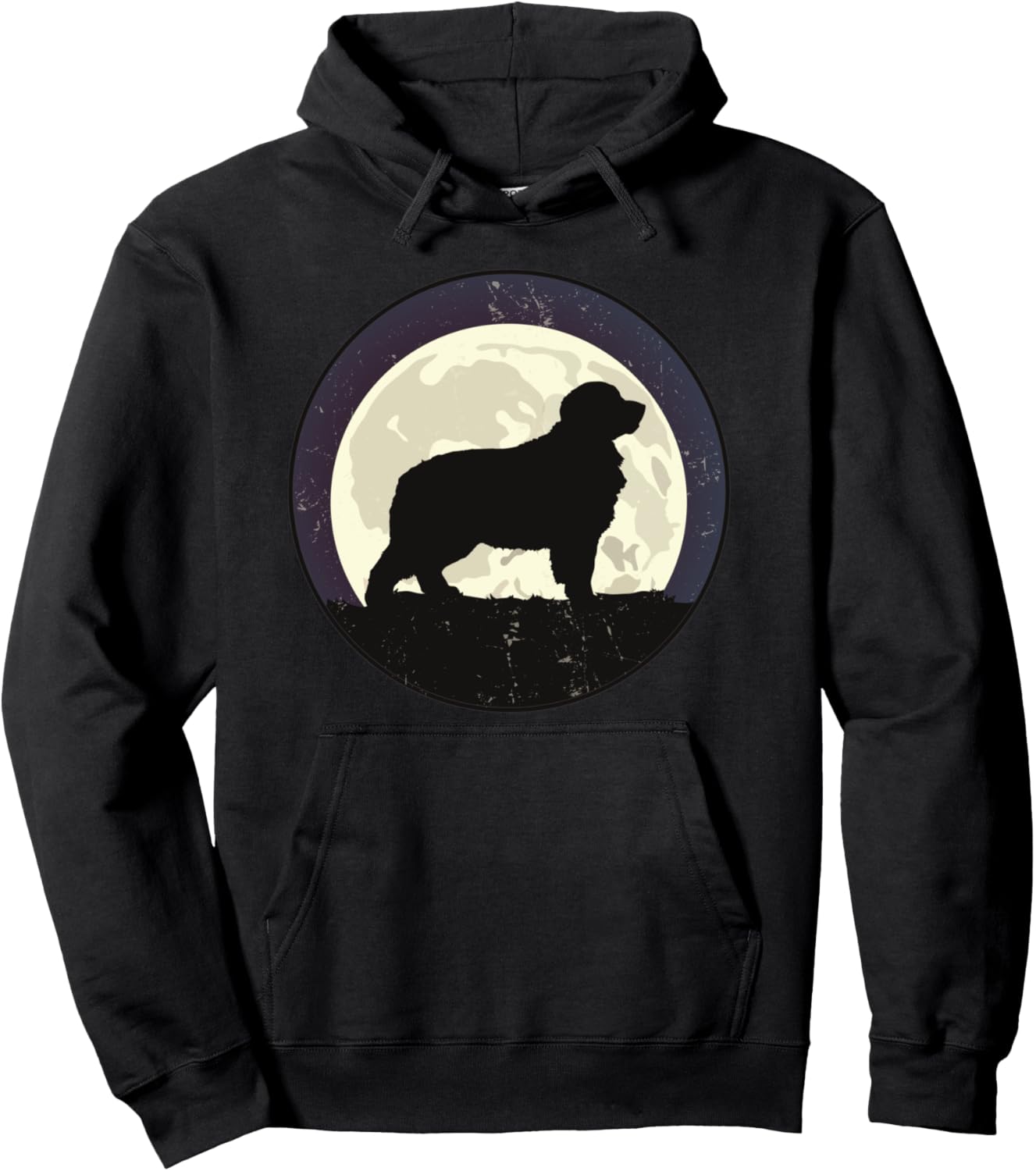 

Толстовка с капюшоном с изображением бернского горного пса Bernese Mountain Dog Hoodie, черный