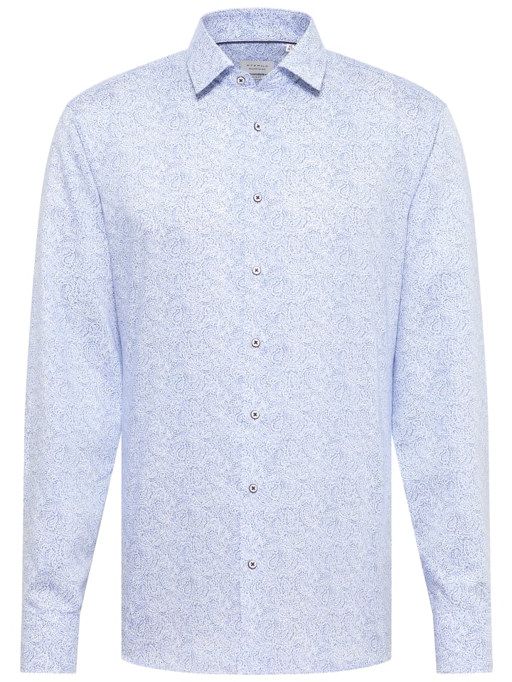 

Рубашка облегающего кроя светло-голубого цвета Eterna