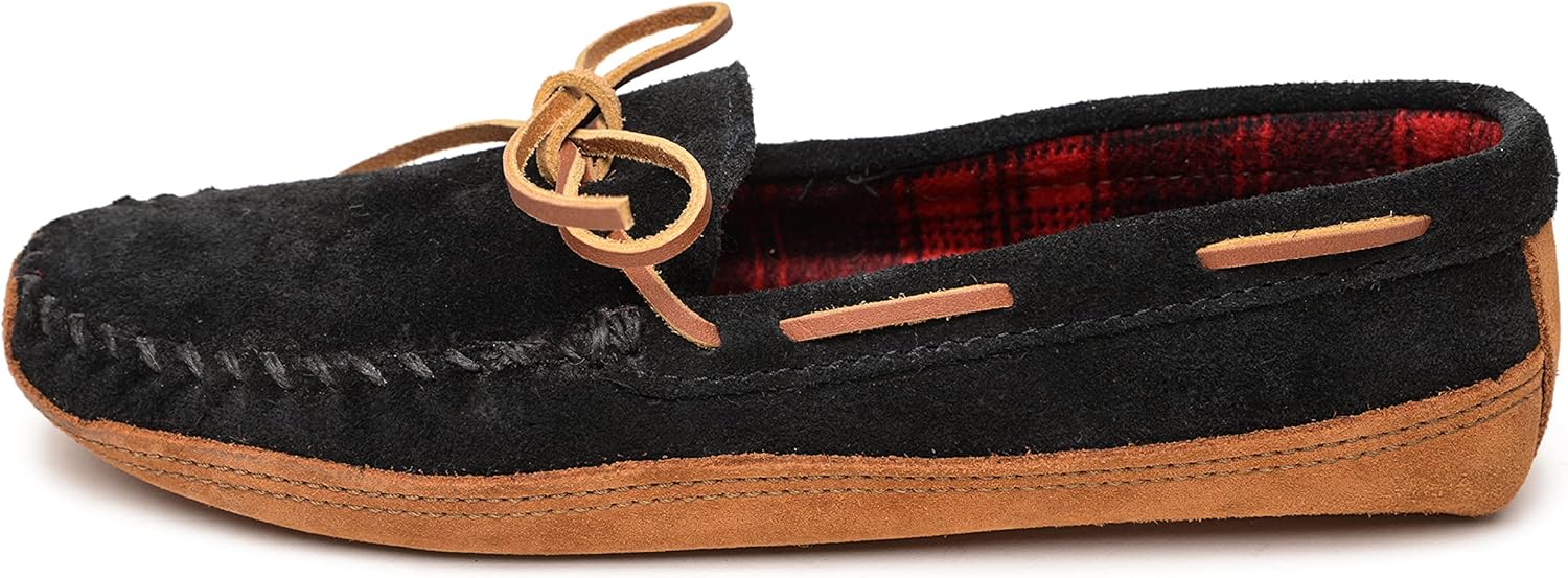 

Мужские флисовые тапочки с двумя подошвами Minnetonka, черный