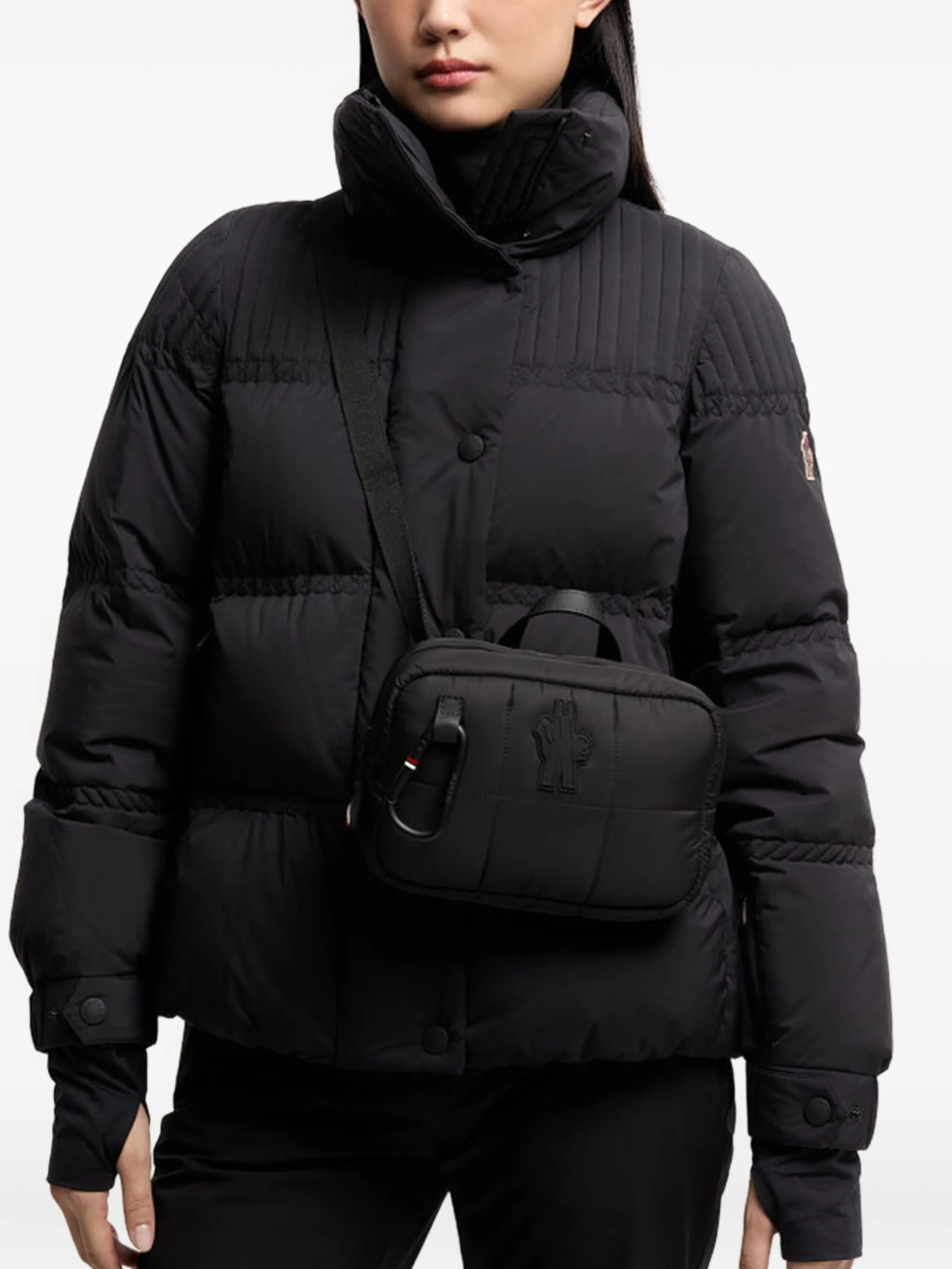 

Поясная сумка с логотипом Moncler, черный