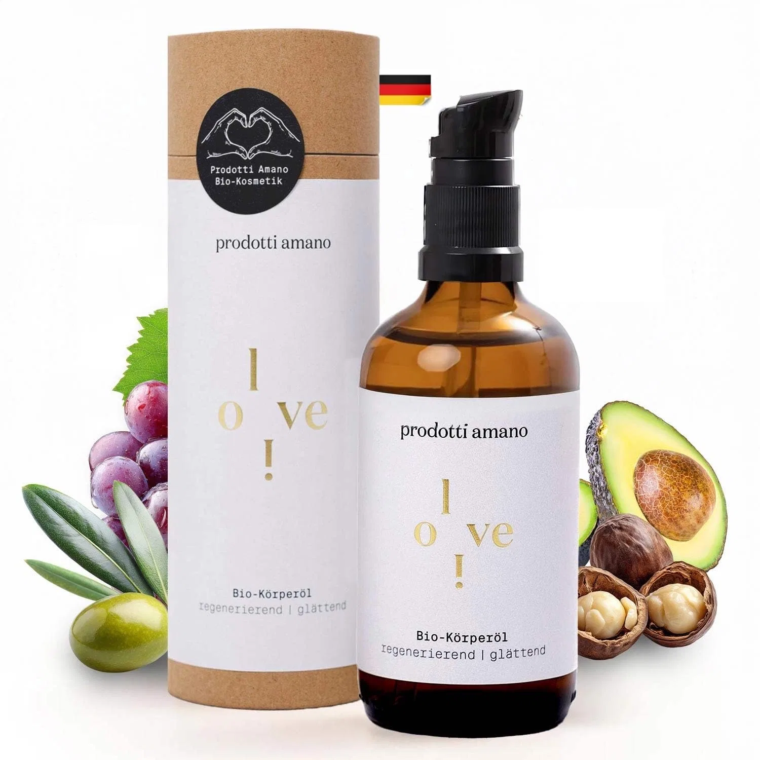Органическое масло для тела I Organic Olive Oil Body Oil для сухой кожи, 100 мл Prodotti Amano Skincare
