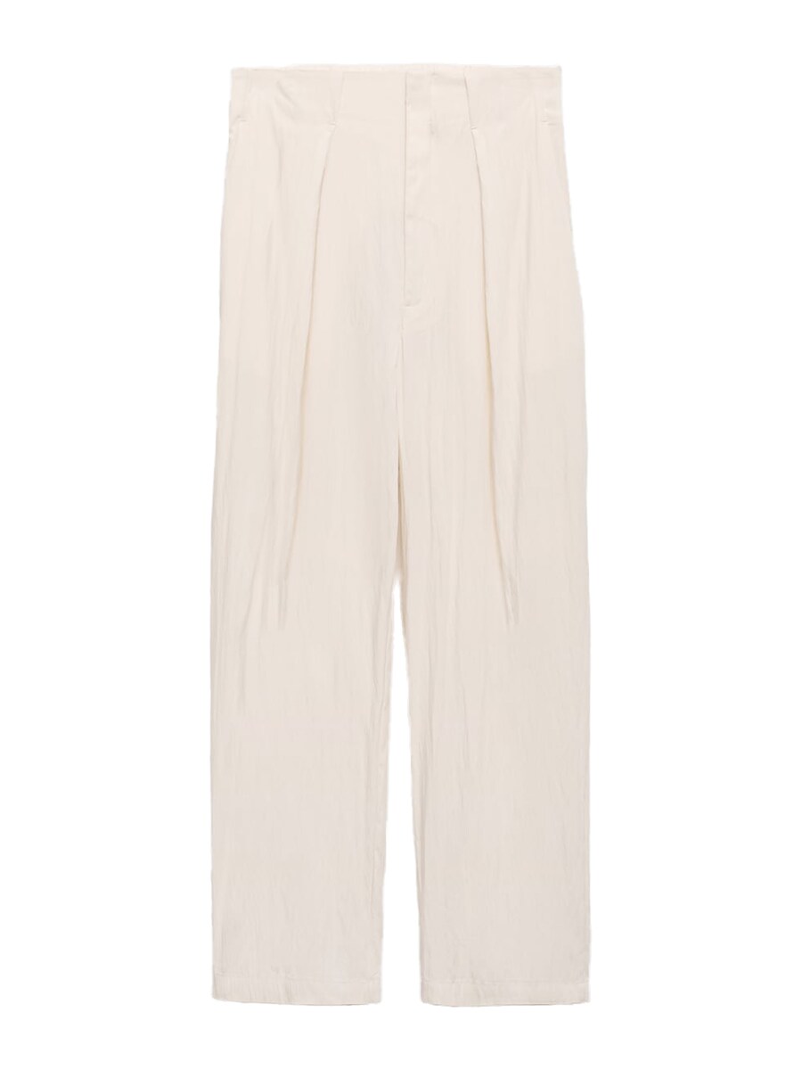 

Свободные брюки со складками спереди MANGO PAPER-H, белый