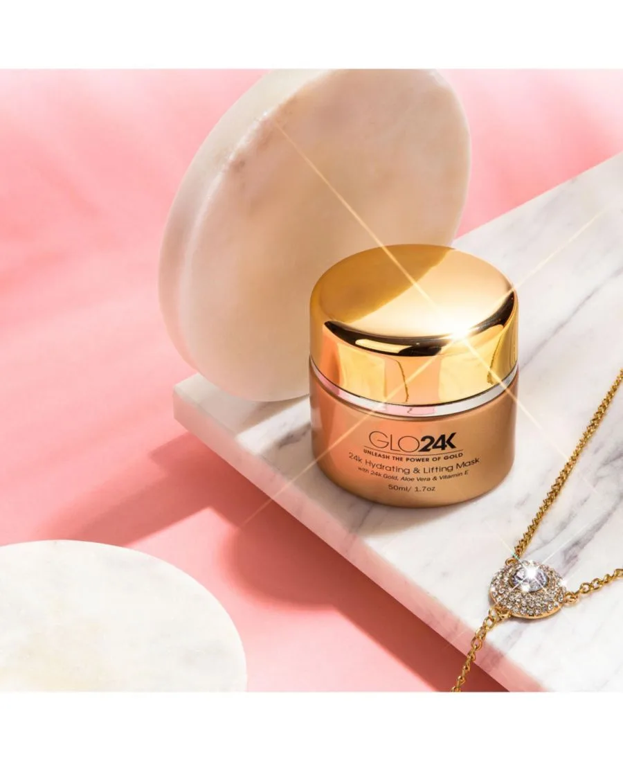 Маска для лица Glo24K — Увлажняющая и подтягивающая с -каратным золотом, 48 г — фото 3