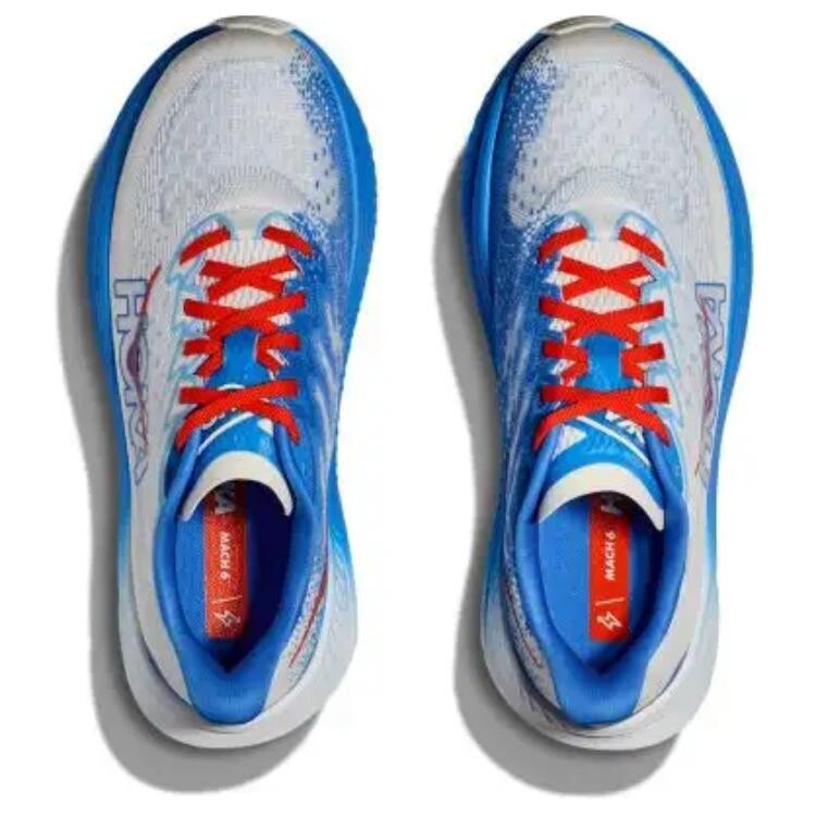 Кроссовки мужские MACH 6 с низким верхом, серые / фантомно-синие Hoka One One — фото 4