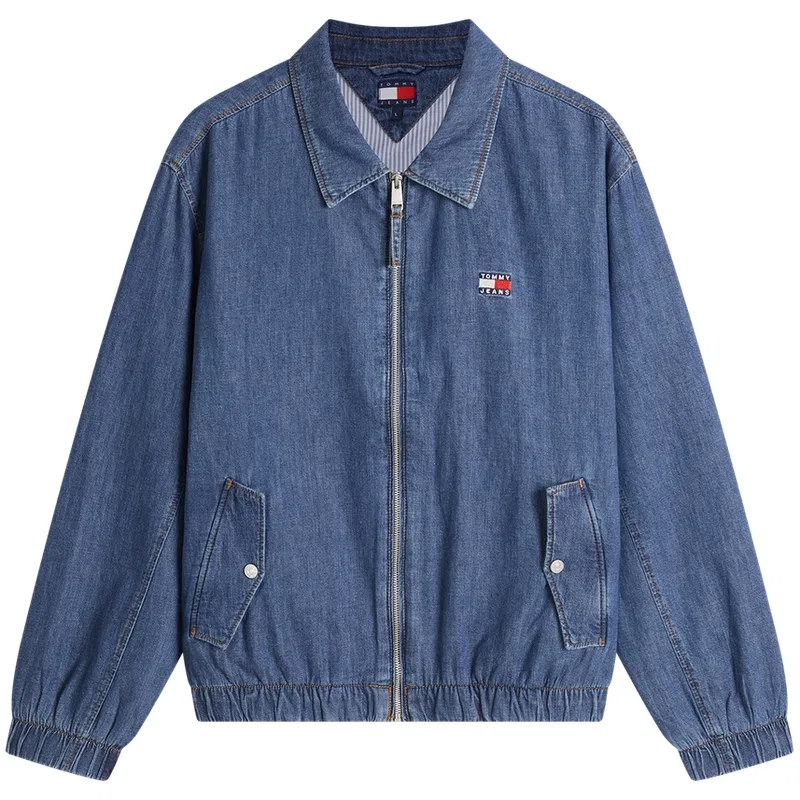 Джинсовая куртка из денима Tommy Hilfiger синяя