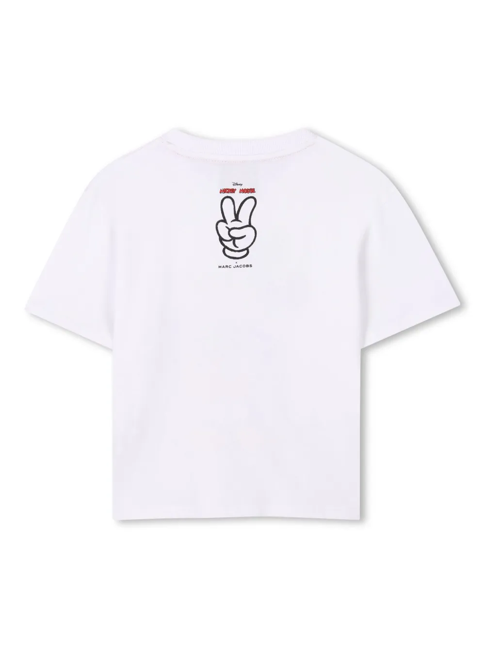 Футболка с графичным принтом из коллаборации с Mickey Mouse Marc Jacobs Kids, белый — фото 2