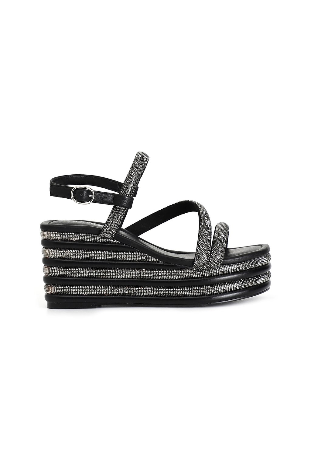 Босоножки на танкетке Wedges CAFèNOIR, черный