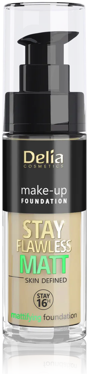 

Матирующая тональная основа для лица 406 Delia Stay Flawless Matt, 30 мл