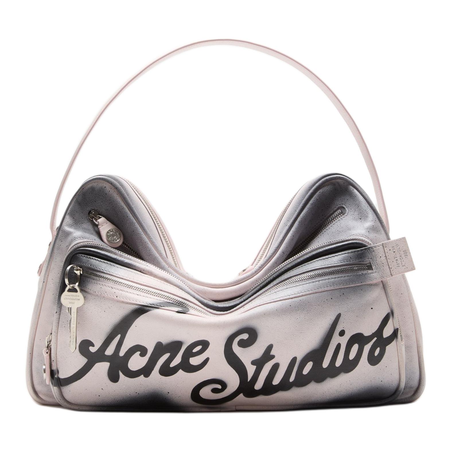 

Acne Studios Женская розовая сумка через плечо из телячьей кожи