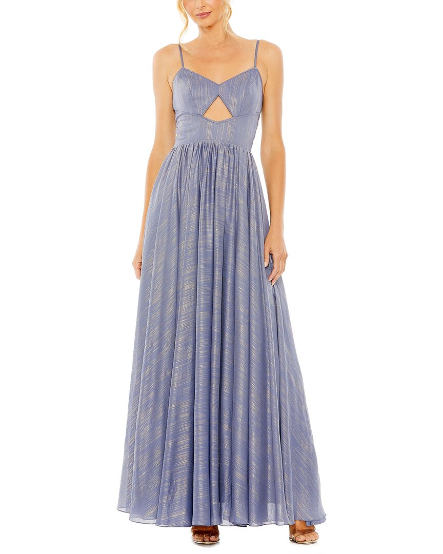 

Платье Mac Duggal с вырезами, синий