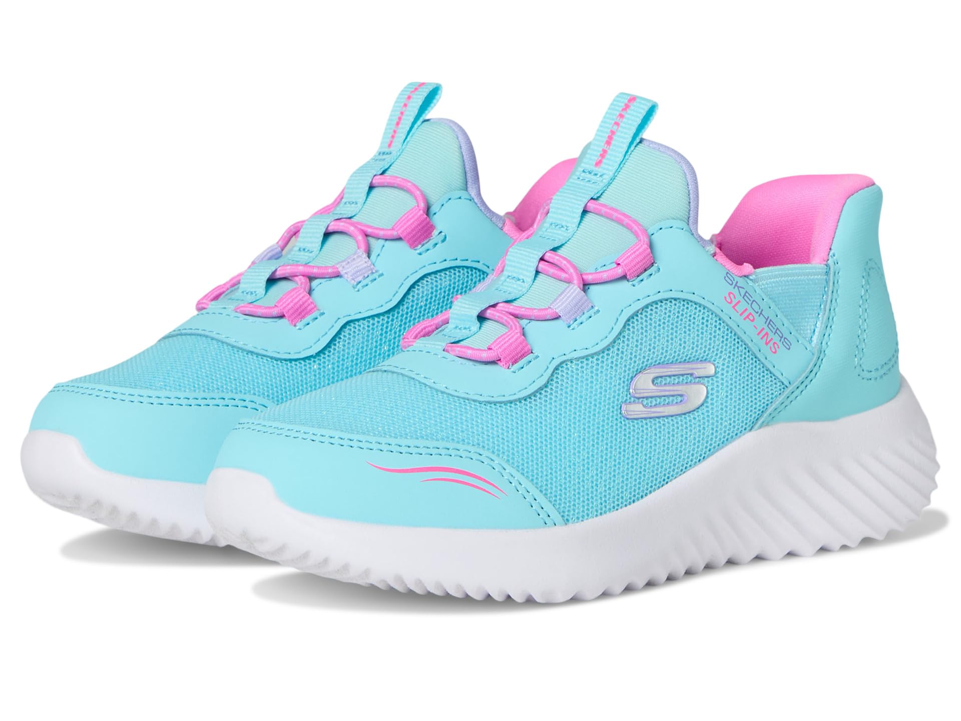 

Кроссовки SKECHERS KIDS Skechers Hands Free Slip-Ins, Bounder - Simple Cute 303585N, цвет Turquoise