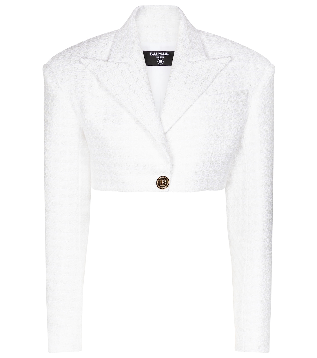 

Блейзер из твида с добавлением хлопка Balmain, Blanc