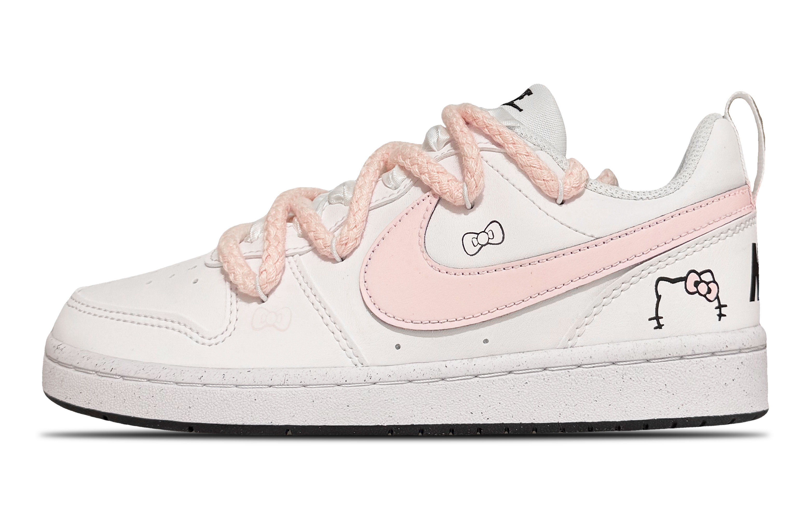 

Детские низкие кроссовки для скейтбординга Court Borough, унисекс Nike, розовый