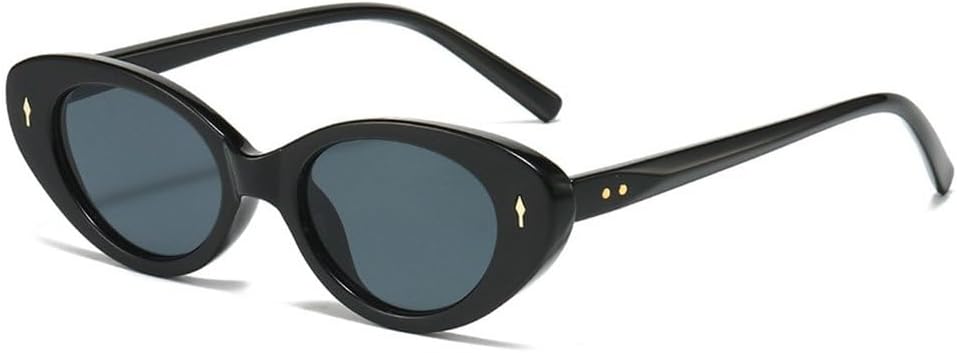 

Модные солнцезащитные очки «кошачий глаз» для женщин, ретро-стиль, заклепки, градиентные, мужские солнцезащитные очки с защитой от УФ-излучения UV400 SKFGNX, Black Grey