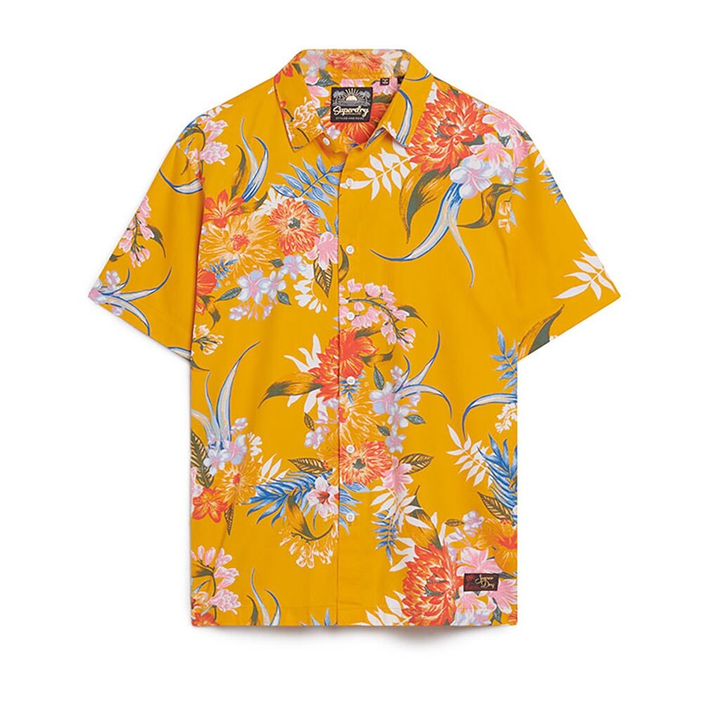 Рубашка с коротким рукавом Superdry Hawaiian, желтый — фото 3