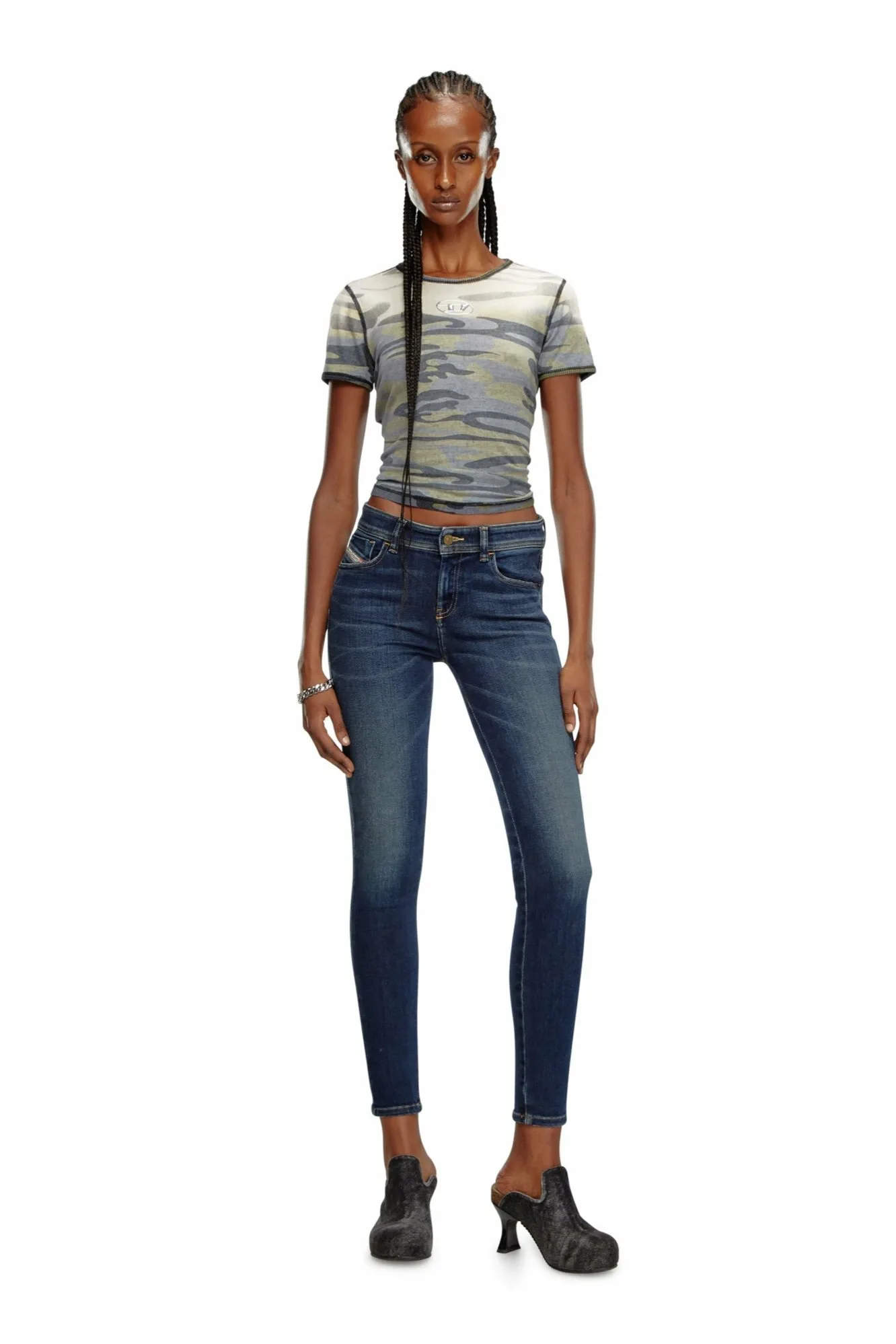 Женские джинсы Super Skinny SLANDY L.32 Diesel, blue — фото 3