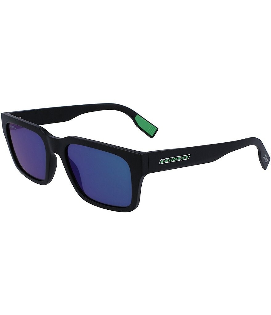 

Lacoste Мужские матовые прямоугольные солнцезащитные очки L6004S 55 мм, черный