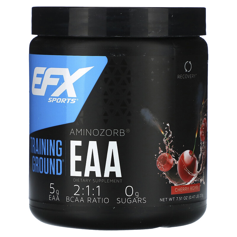 

EFX Sports, Training Ground, аминосорб, незаменимые аминокислоты, вишня, 213 г (7,51 унции)