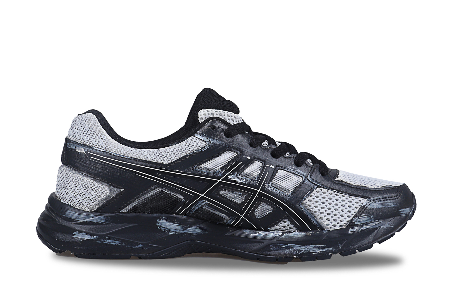 ASICS Gel Contend 4 Support легкие низкие повседневные кроссовки для бега мужские черные — фото 4