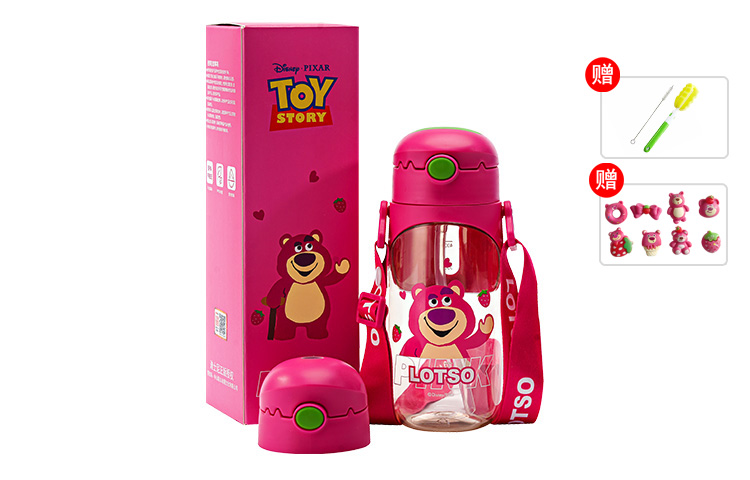

Пластиковые стаканы для воды Disney, Strawberry Bear (Cup Brush + Straw Brush + 3D Sticker*8)