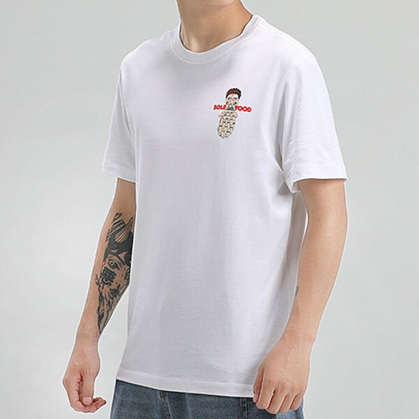 Футболка men's athleisure casual sports round neck breathable short sleeve white t-shirt Nike, белый — фото 4