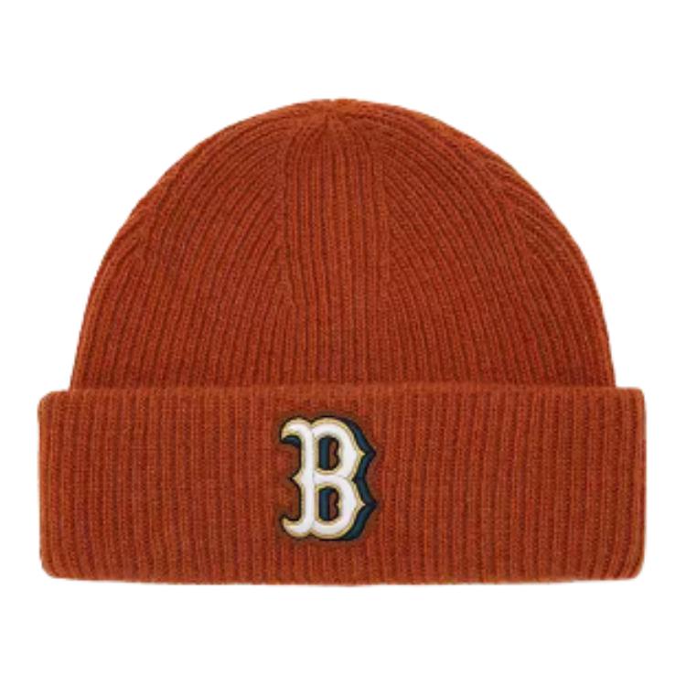 

MLB Шерстяная вязаная шапка унисекс коричневая, Brown