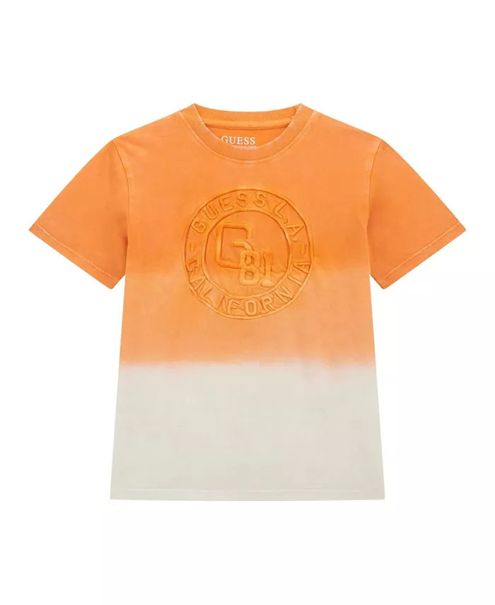

Футболка с коротким рукавом Big Boys Dip Dye GUESS, оранжевый