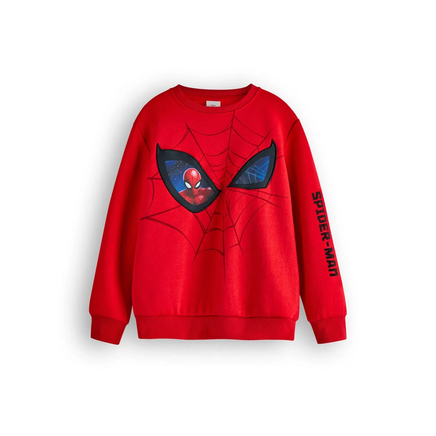 Свитшот детский с принтом Spider-Man Marvel, красный
