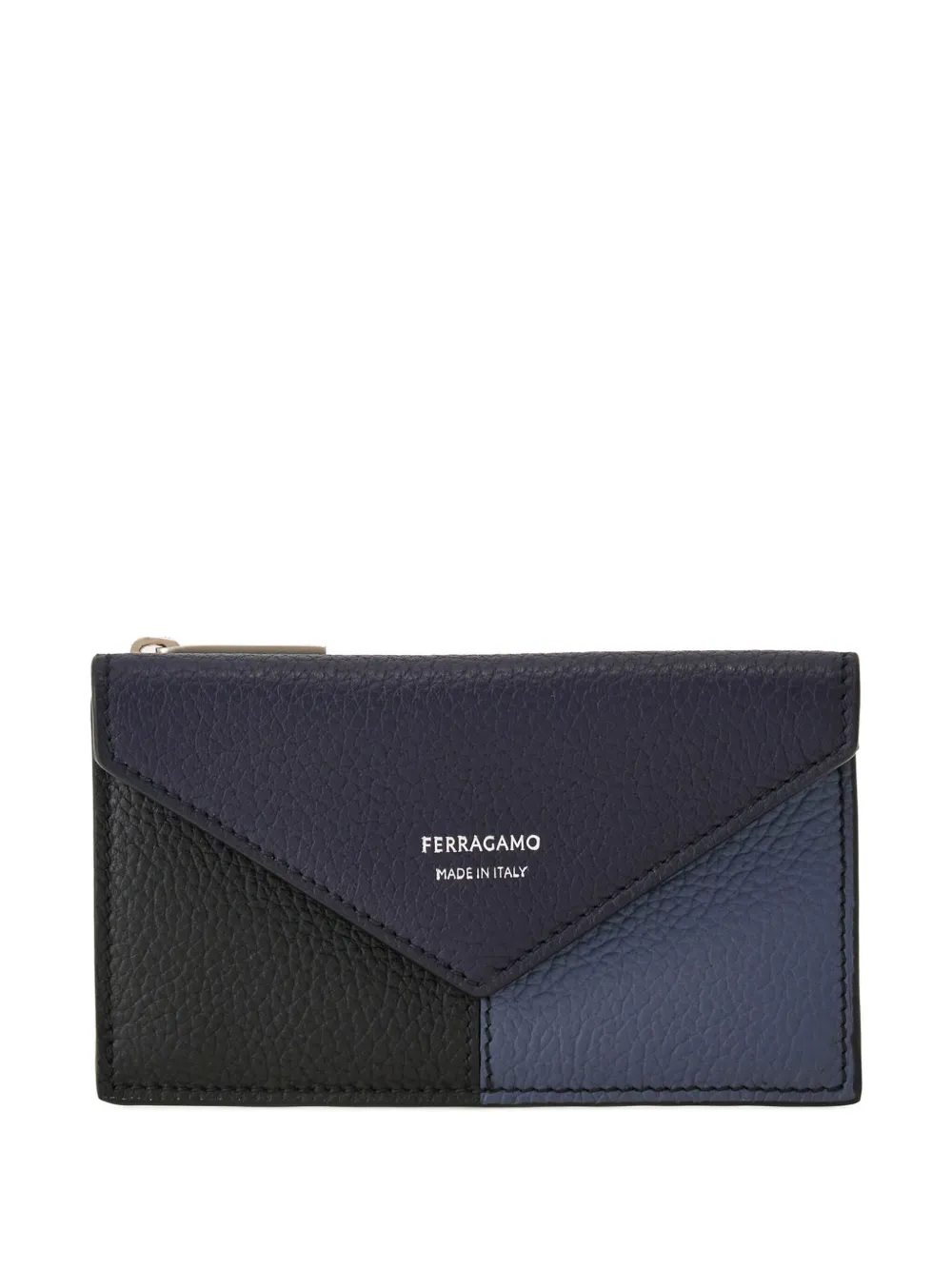 

Кожаный картхолдер с цветными блоками Ferragamo, синий