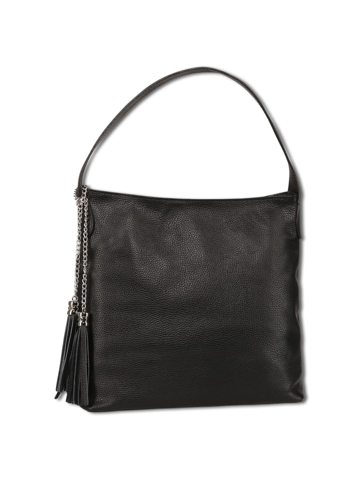 

Сумка через плечо Toscanto, кожа, черная, около 40 см Toscanto