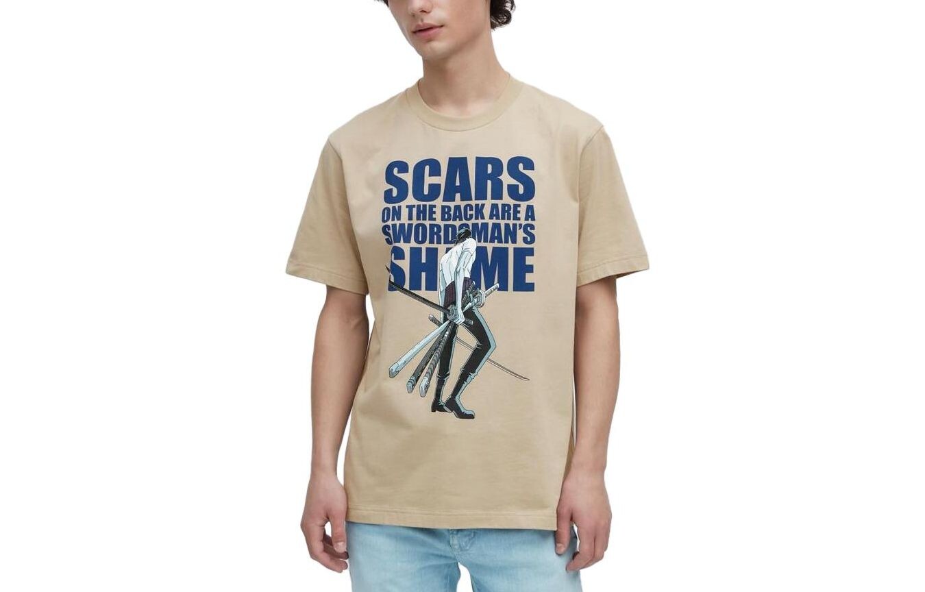 

UNIQLO Футболка унисекс, цвет Beige