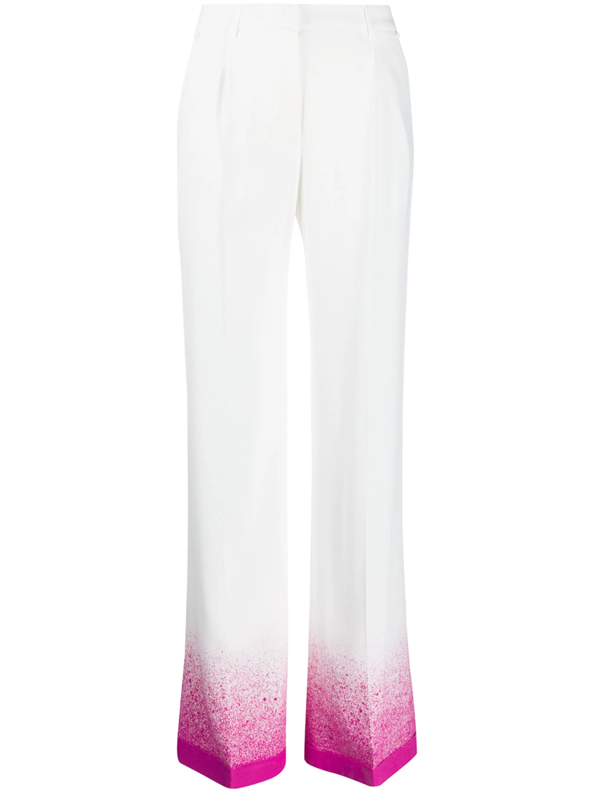 Брюки палаццо с эффектом разбрызганной краски Off-White, белый