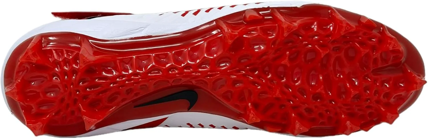 Футбольные бутсы Nike Alpha Menace Pro 2 Mid для мужчин, белый/красный/черный — фото 4