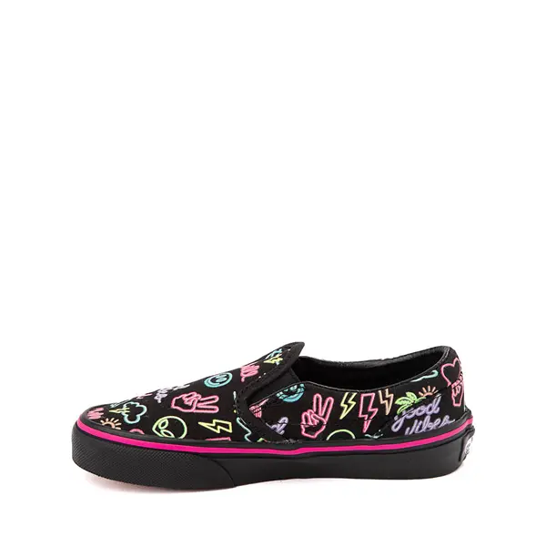 

Кеды Vans Slip-On Glow Skate Shoe, цвет Black/Neon Lights