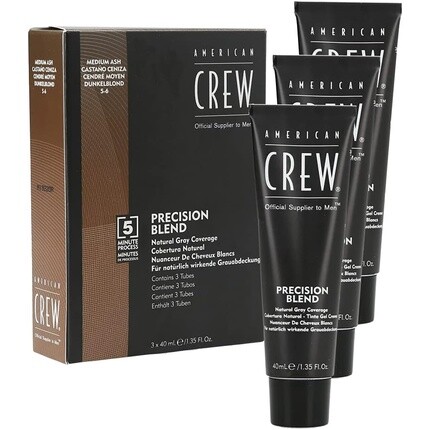 

AMERICAN CREW Precision Blend Natural Grey Coverage 3x40ml 5-6 Средний пепел