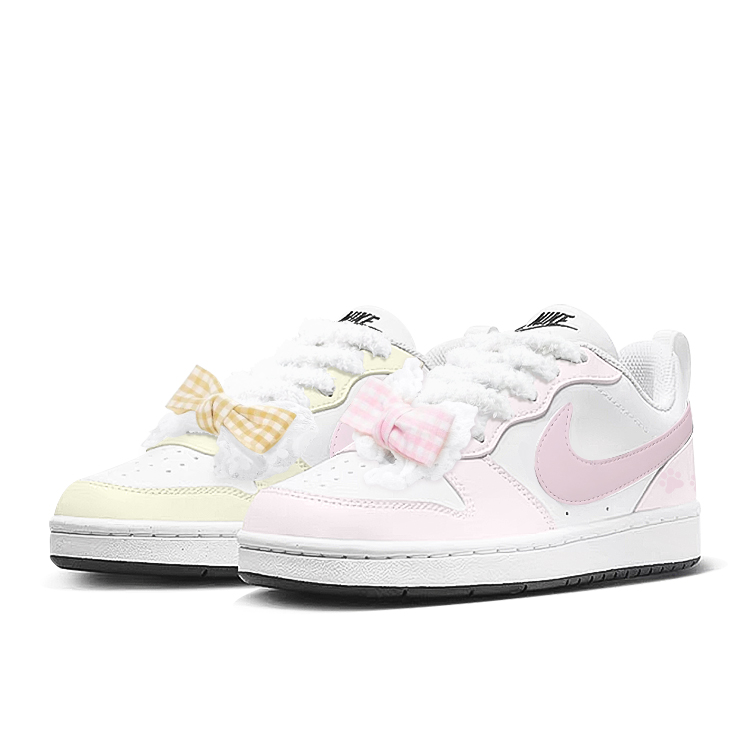 

Детские скейтерские кеды Court Borough Nike, розовый/желтый