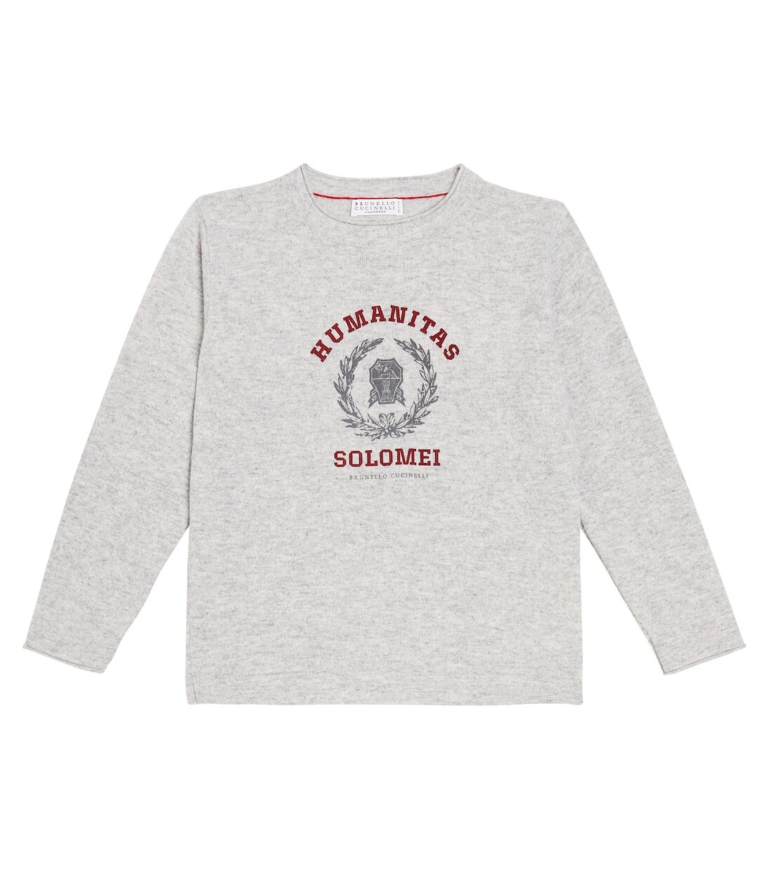 

Кашемировый свитер Brunello Cucinelli Kids, серый