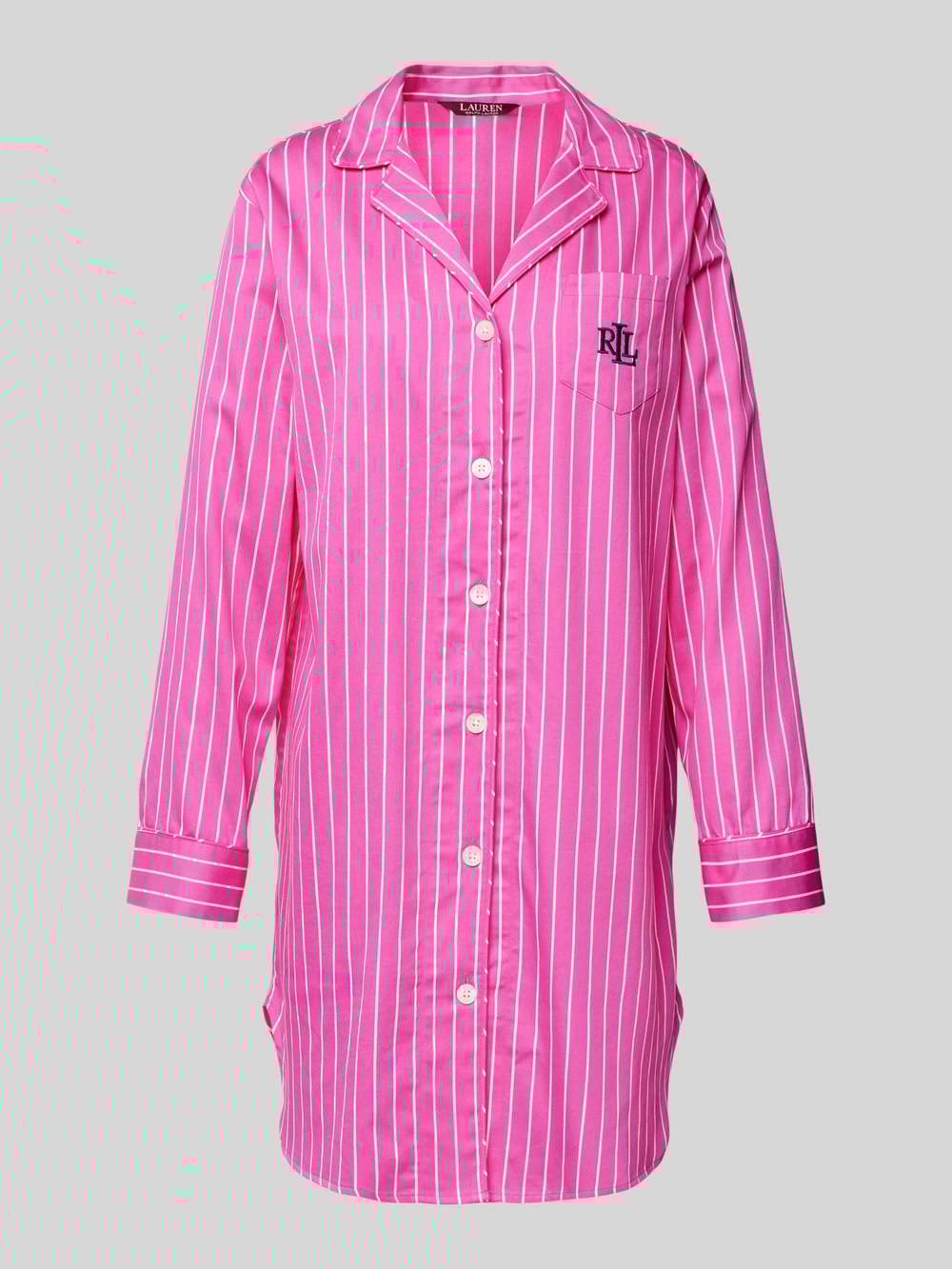 

Ночная рубашка с нагрудным карманом Lauren Ralph Lauren, розовый