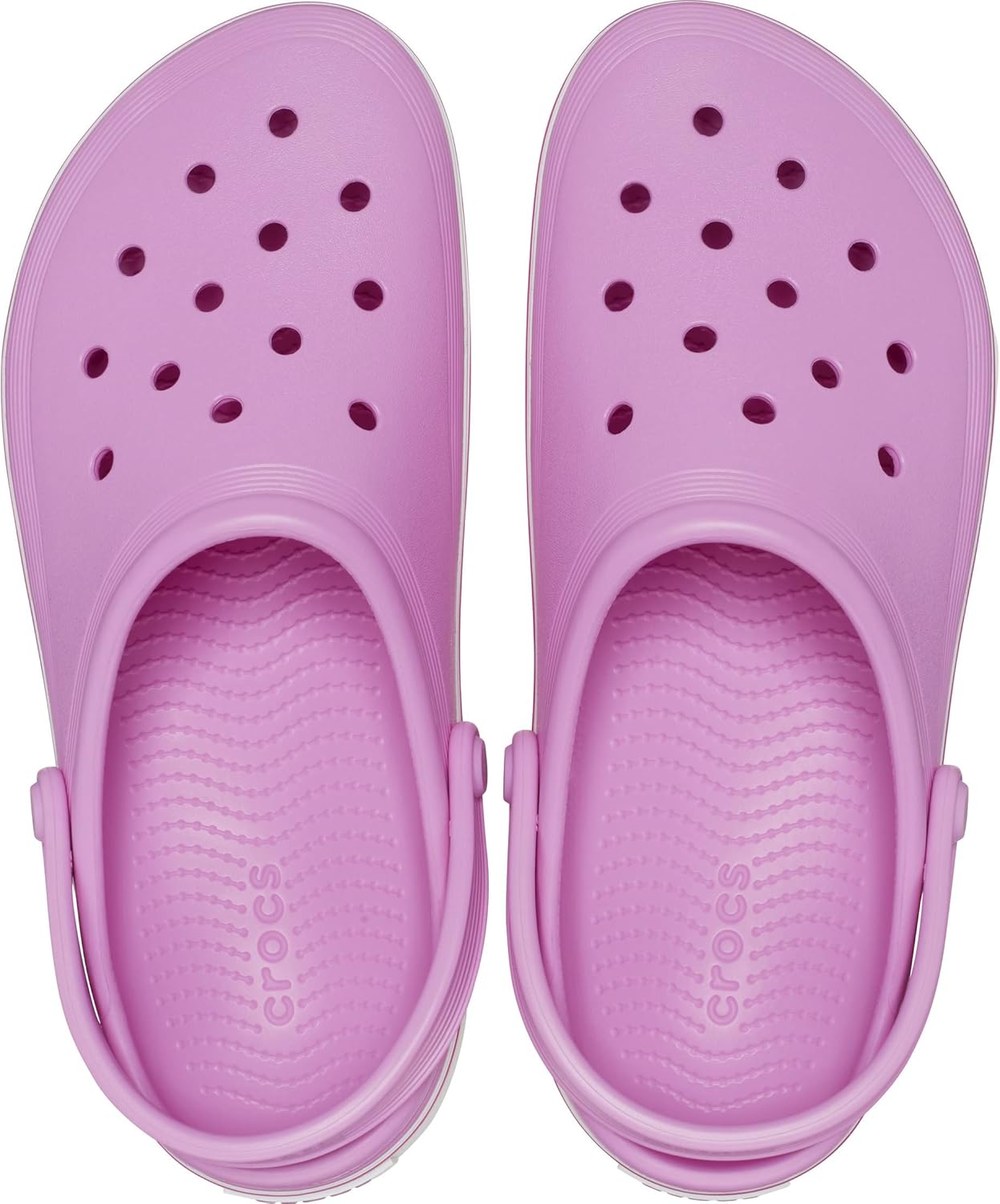 Унисекс сабо Crocs Off Court с платформой, розовый — фото 3