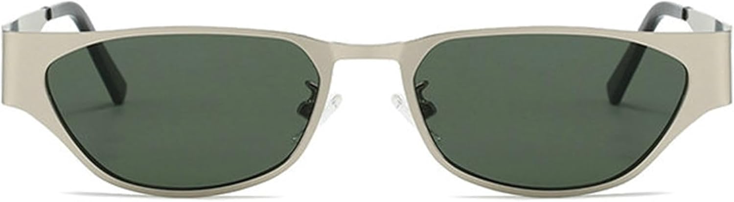 

Солнцезащитные очки Willochra Retro Cat Eye для женщин, винтажные солнцезащитные очки Polygon 90-х годов, модные солнцезащитные очки в стиле Y2K с защитой от УФ-излучения UV400, C3