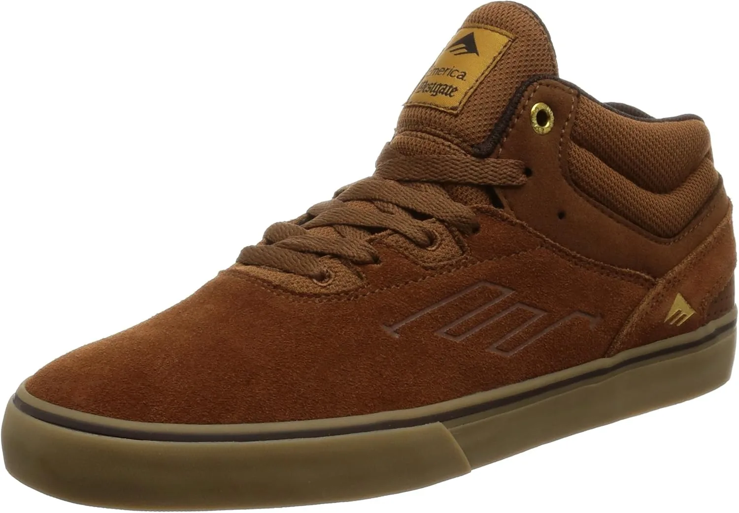 Мужские кроссовки для скейтборда Emerica Westgate Mid Vulc, коричневый