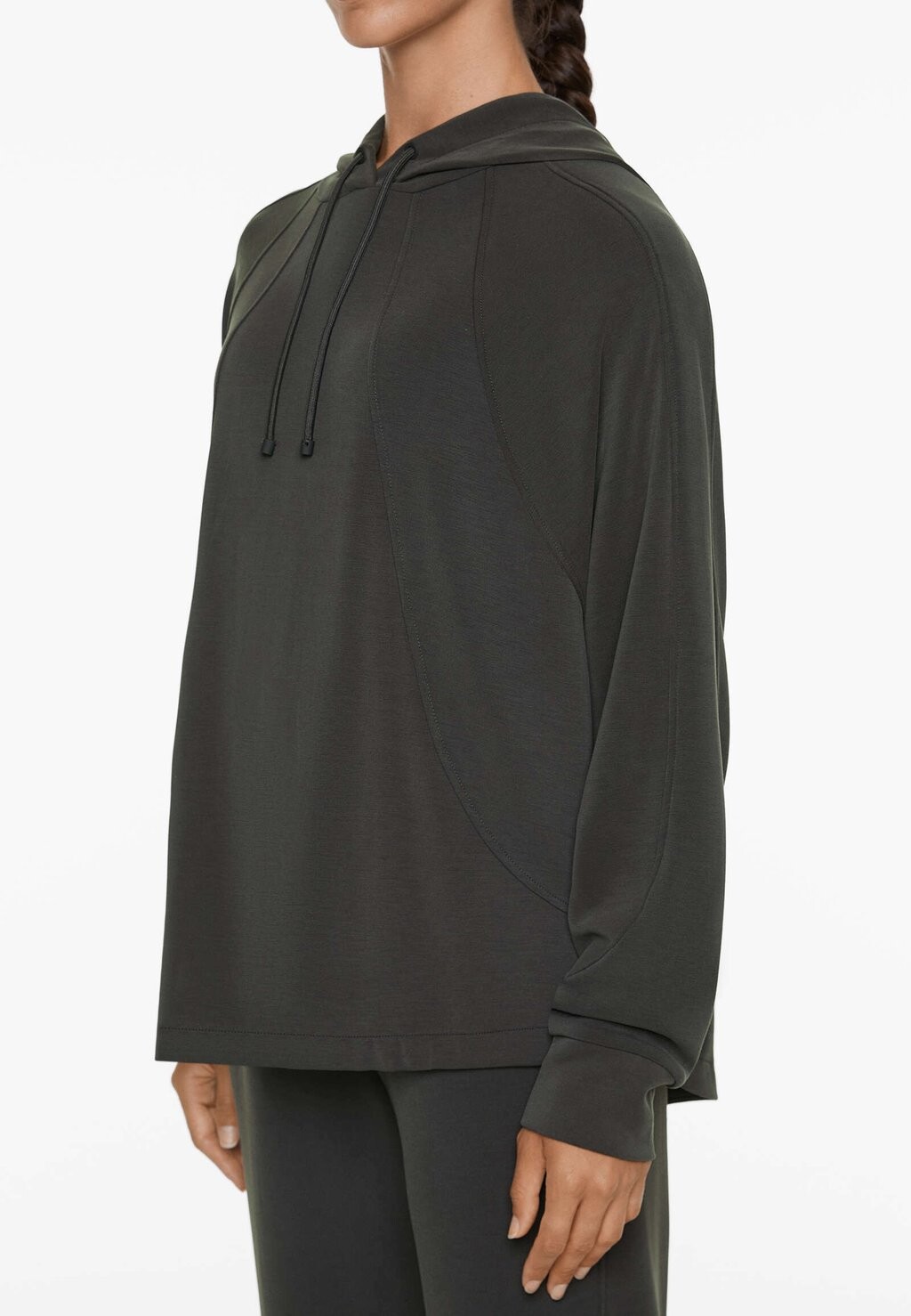 

Толстовка с капюшоном SOFT TOUCH OYSHO, цвет Mottled Dark Grey