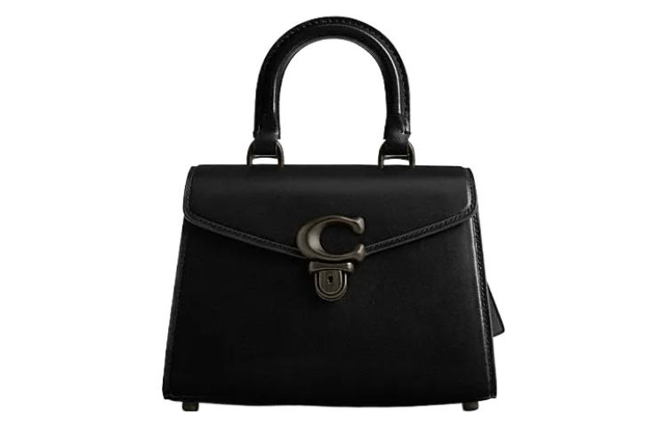 

Кожаная сумка Sammy Cow DaiFeng маленького размера женская черная COACH