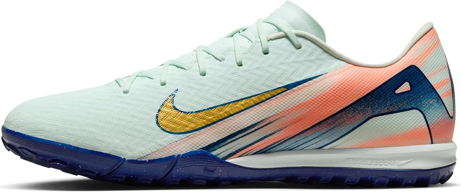 Мужские кроссовки Nike Vapor 16 Academy Mercurial Dream Speed TF с низким профилем для футбола, золотой/зеленый