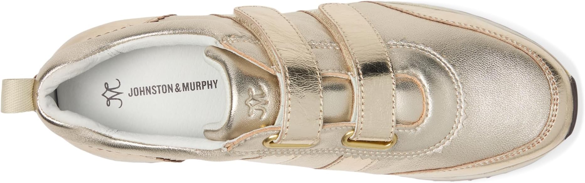 Кроссовки Johnston & Murphy Gracie Double Strap Sneakers, цвет Gold Metallic — фото 2